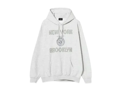 BEAMS Studs Print Hoodie "Ash"