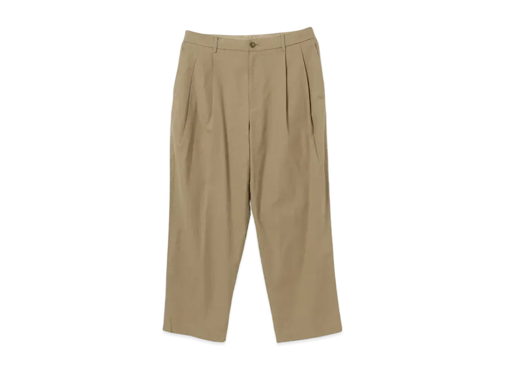 BEAMS Dungarees 2 Pleat Slacks "Beige"