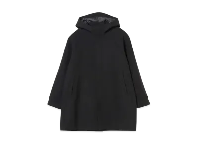BEAMS Fleece Hooded Coat "Black"