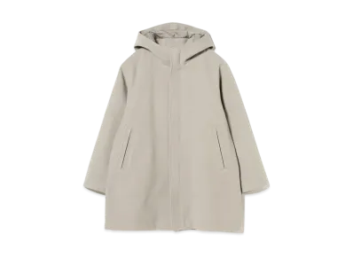 BEAMS Fleece Hooded Coat "LightGray"