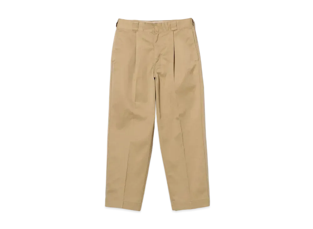BEAMS 1 Pleat Work Trousers "Beige"