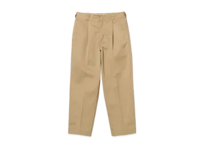 BEAMS 1 Pleat Work Trousers "Beige"