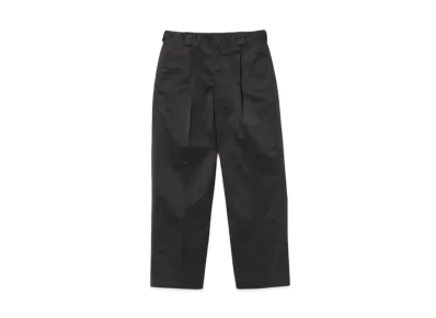 BEAMS 1 Pleat Work Trousers "Black"