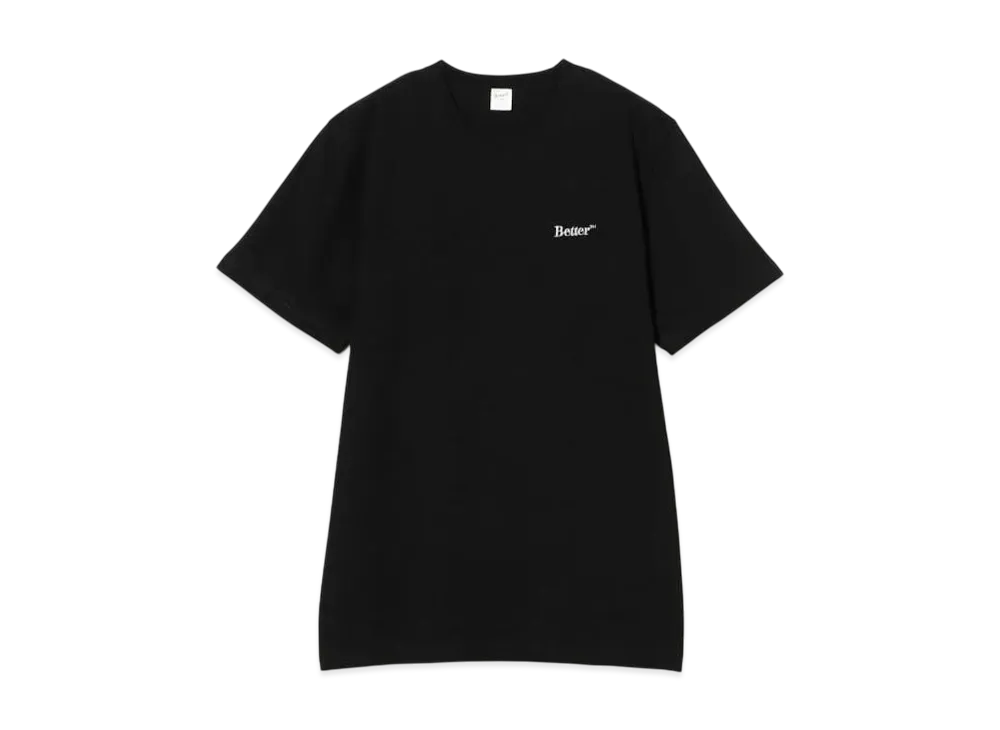 BEAMS x Better (TM) Gift Shop Embroidered Standard Logo S/S Tee "Black"