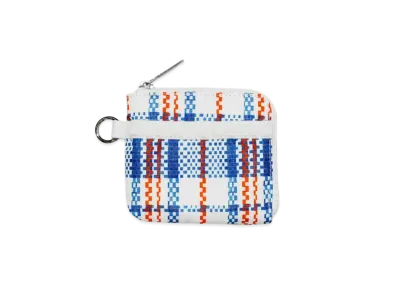 BEAMS x Lesportsac x Alwayth x Designed Slim Wallet "BlueWhiteCheck"