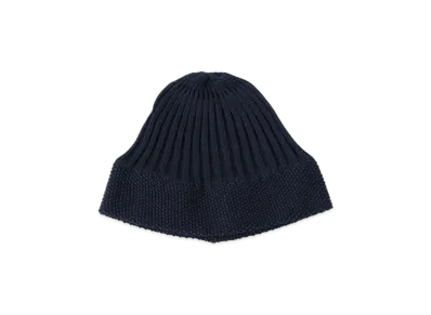 BEAMS Cotton Ribbed Watch Cap "Navy"