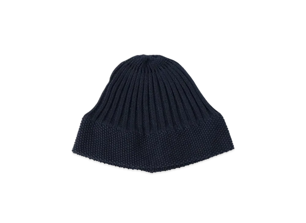 BEAMS Cotton Ribbed Watch Cap "Black"