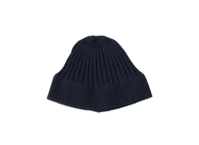 BEAMS Cotton Ribbed Watch Cap "Black"