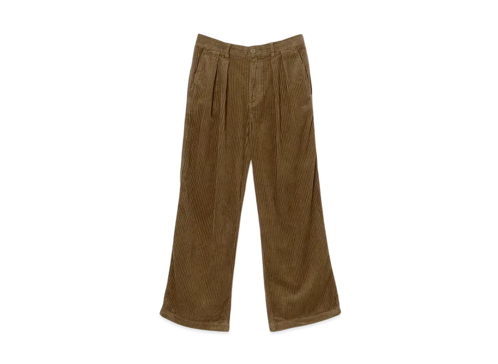 BEAMS Wide Corduroy Pants "DarkBrown"