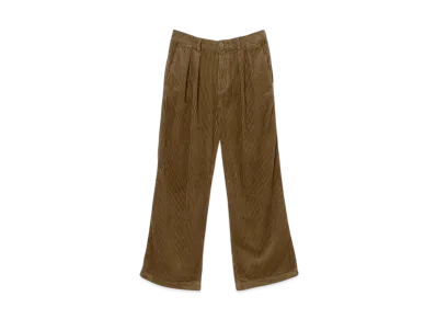 BEAMS Wide Corduroy Pants "DarkBrown"