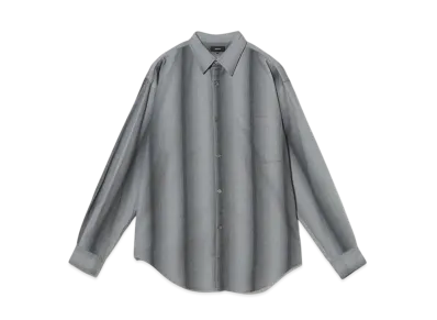 BEAMS Fade Striped Print Shirt "Black"