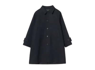 BEAMS Fleece Collar Coat "Navy"