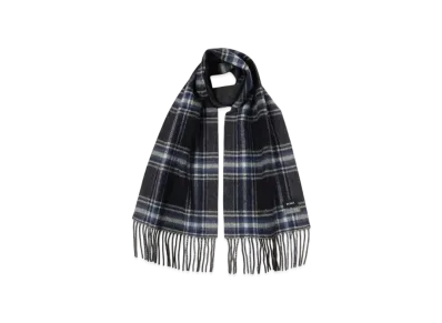 BEAMS Gradation Check Scarf "Navy"