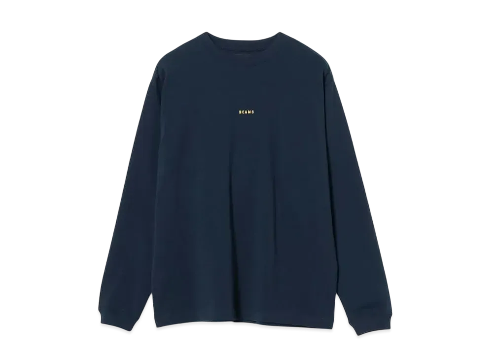 BEAMS Mini Logo Crew Neck Tee "Navy"