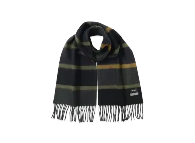 BEAMS Reversible Block Check Muffler "Black"