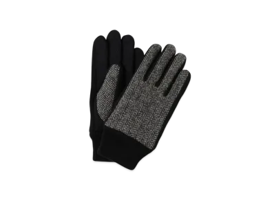 BEAMS Moon Wool Gloves (Touch Panel Compatible) "Grey/black"