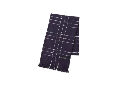 BEAMS Stitch Scarf "Navy"