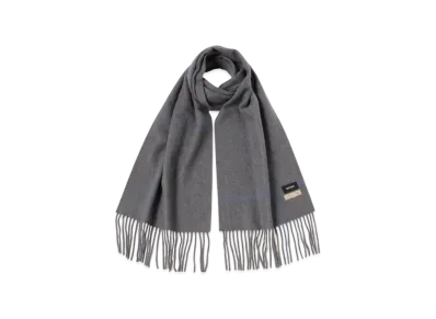 BEAMS Window Pen Check Alpaca Scarf "Gray"