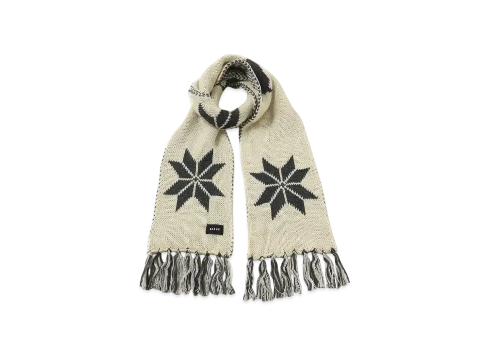BEAMS Holiday Scarf "OffWhite"