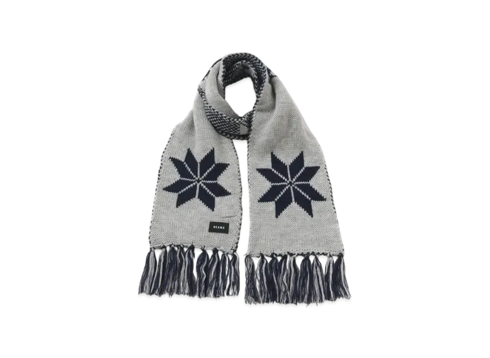 BEAMS Holiday Scarf "Gray"