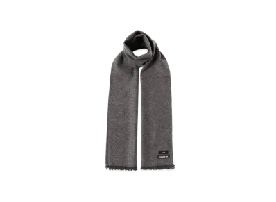 BEAMS Reversible Cashmere Two-Tone Scarf "Charcoal/Grey"