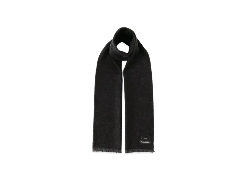 BEAMS Reversible Cashmere Two-Tone Scarf "Black/Charcoal"