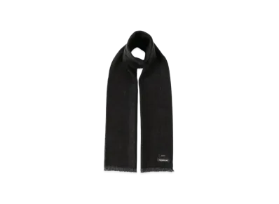 BEAMS Reversible Cashmere Two-Tone Scarf "Black/Charcoal"