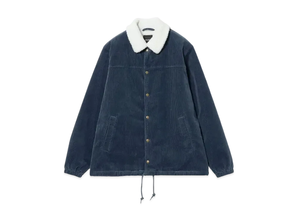 BEAMS Corduroy Boa Coach Jacket "Blue"