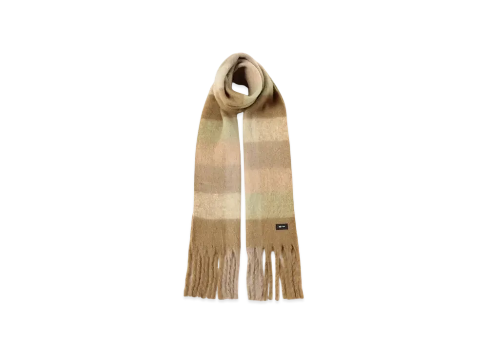 BEAMS Big Shaggy Scarf "Mint/Brown"