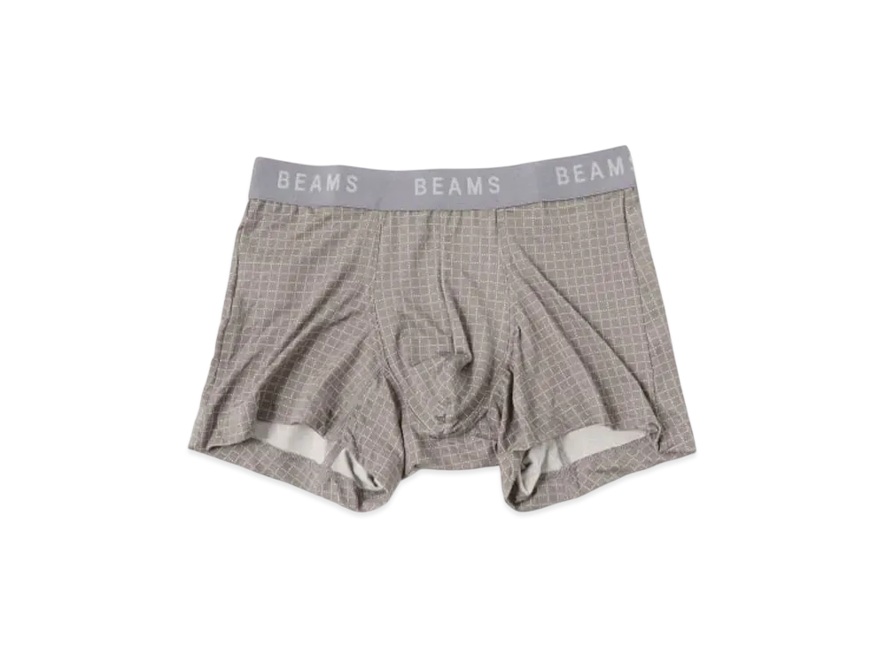 BEAMS Microgrid Boxer Shorts "Gray"