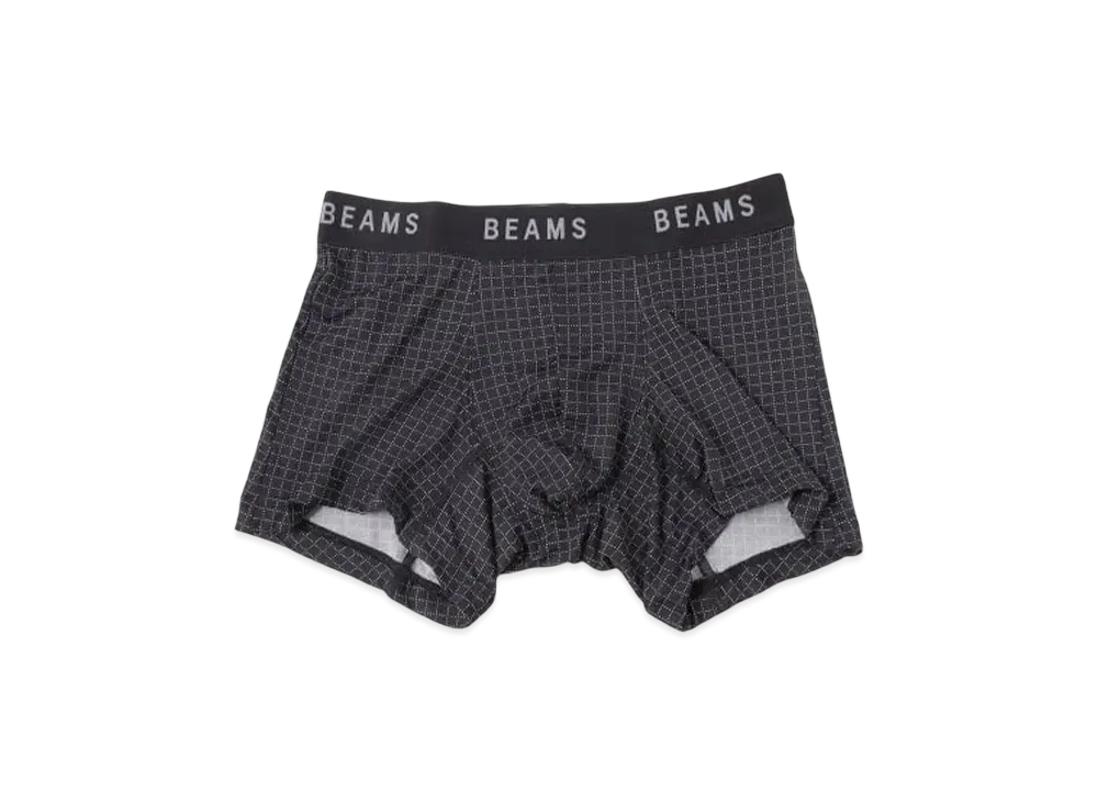 BEAMS Microgrid Boxer Shorts "Balck"