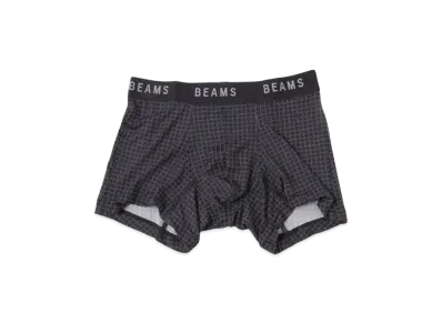 BEAMS Microgrid Boxer Shorts "Balck"