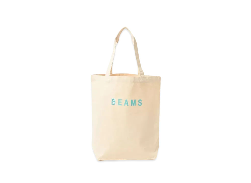 BEAMS Logo Tote Bag "Sax"