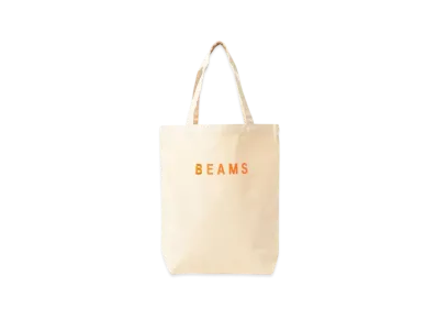 BEAMS Logo Tote Bag "Orange"