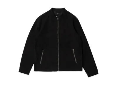 BEAMS Cotton Moleskin Single Rider Jacket "Black"
