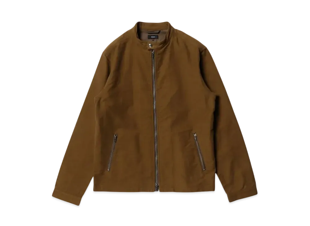 BEAMS Cotton Moleskin Single Rider Jacket "Brown"