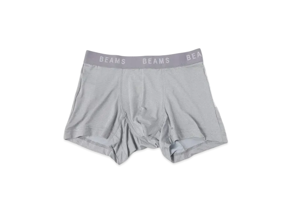 BEAMS Micro Border Boxer Shorts "Gray"