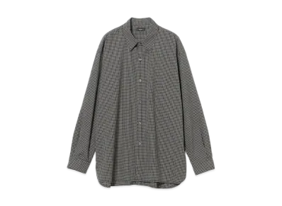 BEAMS Back Button Shirt "Black"