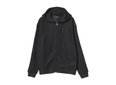 BEAMS Mesh Zip Hoodie "Black"