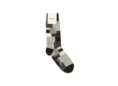 BEAMS Patchwork Socks "Black"