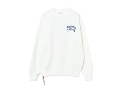 BEAMS Dragon Print Sweatshirt "White"