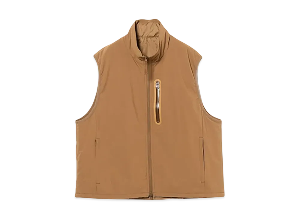 BEAMS Dermizax(TM) Reversible Filled Vest "Beige"