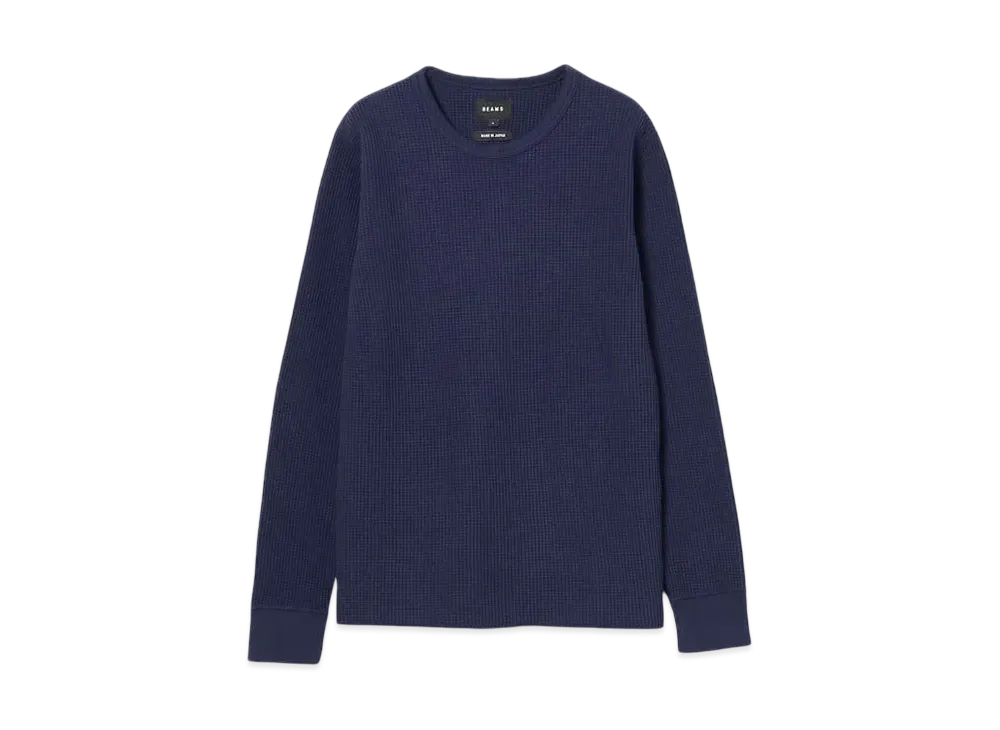 BEAMS Thermal Cut And Sew "Navy"