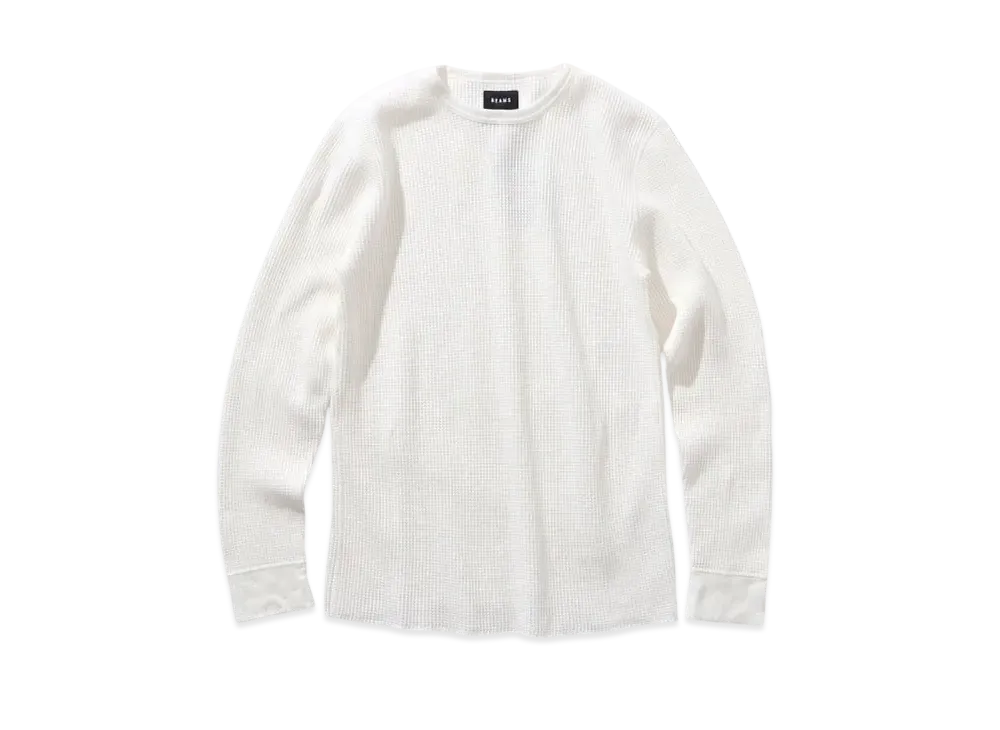 BEAMS Thermal Cut And Sew "White"