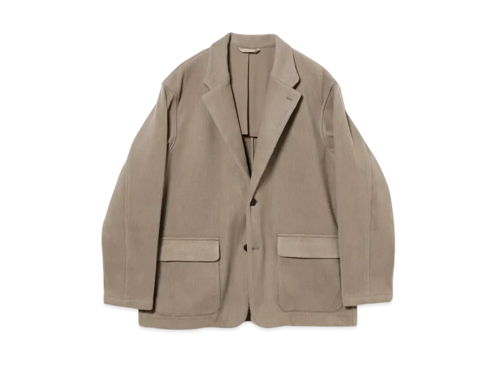 BEAMS Cut Corduroy Easy Jacket "Taupe"