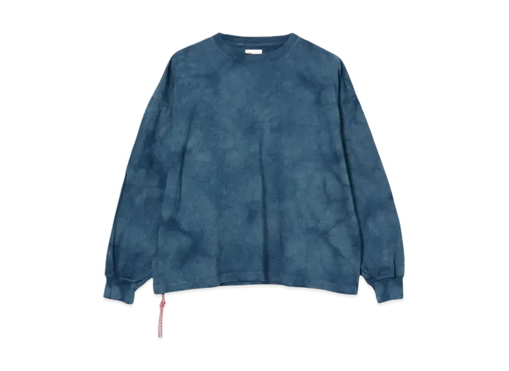 BEAMS Indigo Dye Long Sleeve Tee "Indigo"