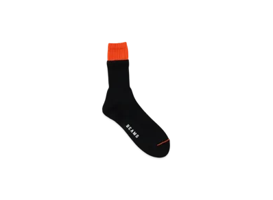 BEAMS Faux Layered Socks "Black"