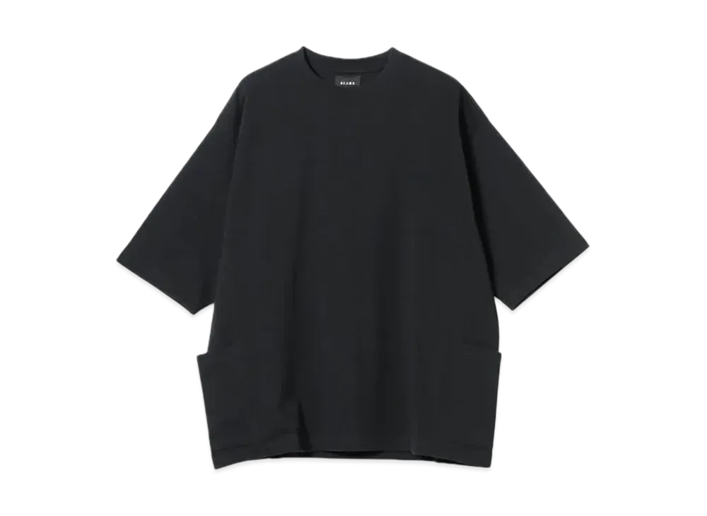 BEAMS Side Pocket Loose Tee "Black"