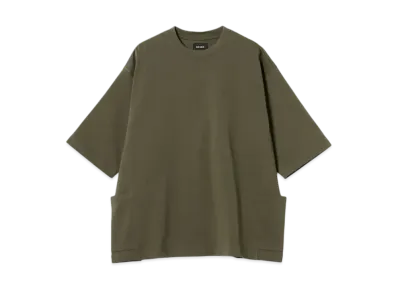 BEAMS Side Pocket Loose Tee "Olive"
