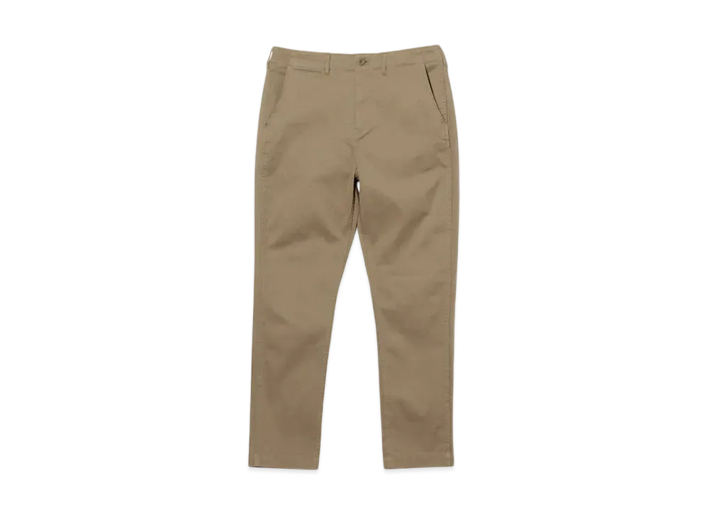 BEAMS Dry Touch Cotton Stretch Tapered Pants "Beige"